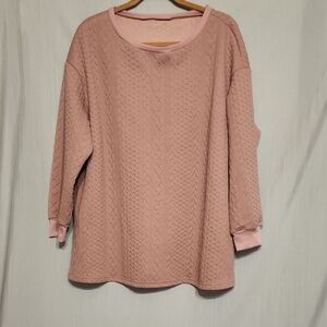 SHEIN Oversized Mauve Sweatshirt